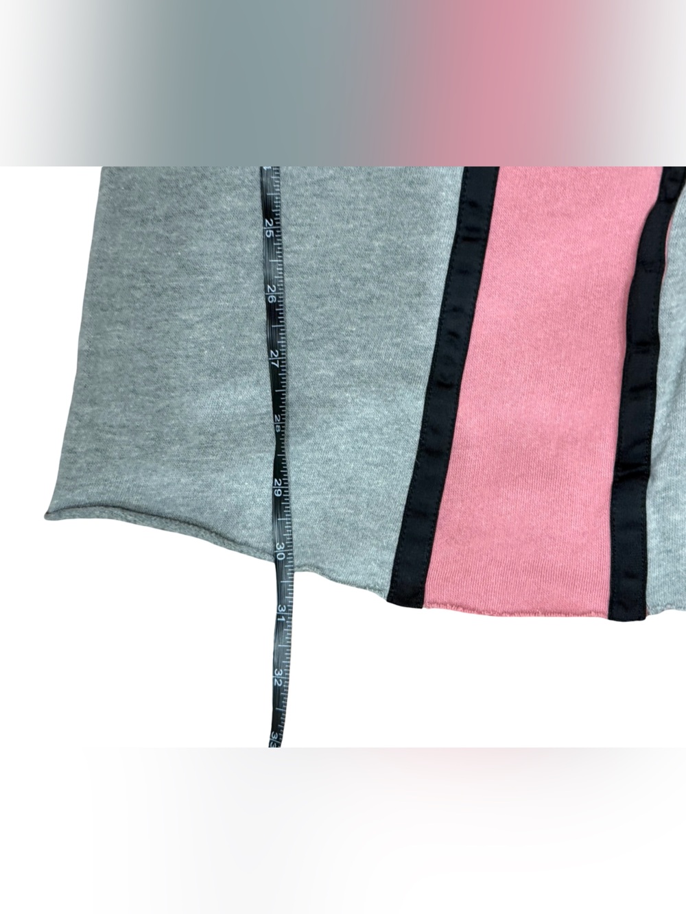 Victoria's Secret PINK Boyfriend Sweatpants Gray Heather Side Stripe Size Small - Picture 6 of 11